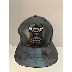 Chicago Bulls New Era Windy City Faux Leather Snapback Hat Cap Hardwood Classics